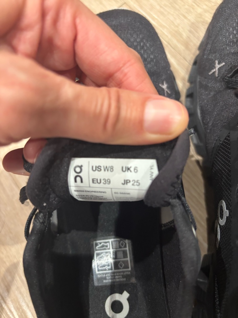 On Running Black Lace-Up Athletic Sneakers - Picture 2 of 6